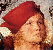 CRANACH, Lucas the Elder Portrait of Dr. Johannes Cuspinian (detail) dfg painting